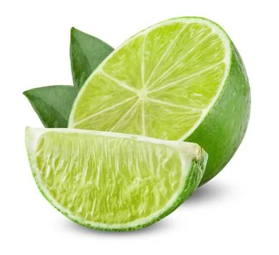 Lime with half Stock Photos
