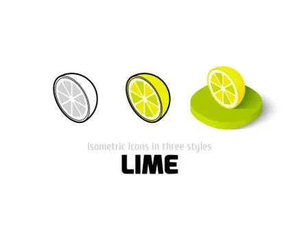 Lime icon in different style Stock-Illustration