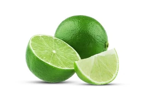 Lime Isolated with white background and shadow Foto stock