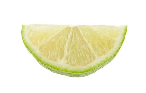 Lime isolated on white background closeup Stock Photos