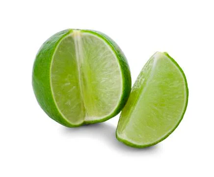 Lime isolated on white background - Image Stock Photos