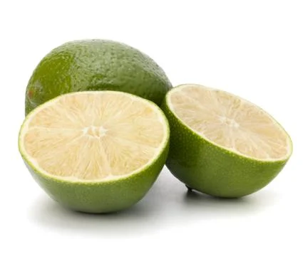 Lime isolated on white background Stock Photos