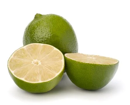 Lime isolated on white background Stock Photos