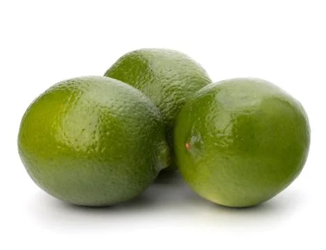 Lime isolated on white background Stock Photos