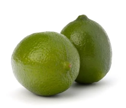 Lime isolated on white background Stock Photos