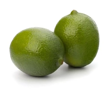 Lime isolated on white background Stock Photos