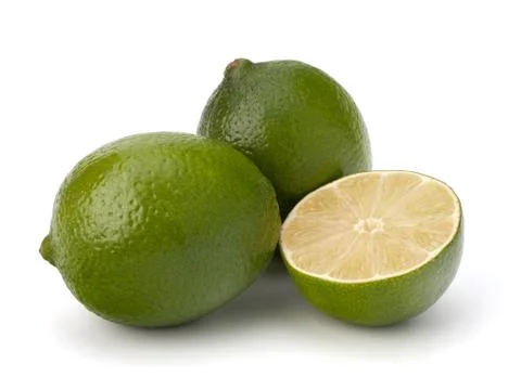 Lime isolated on white background Stock Photos