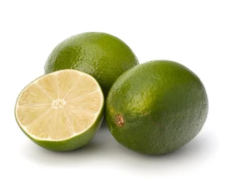 Lime isolated on white background Stock Photos