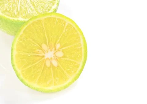Lime is isolated on a white background. Foto stock