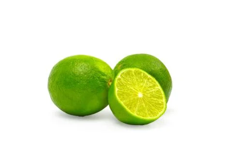 Lime isolated on white background Stock Photos