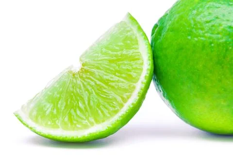 Lime isolated on white background Stock-Fotos