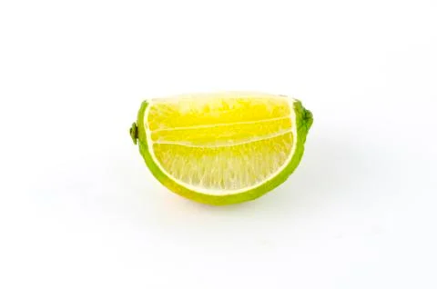 Lime isolated on white background Stock Photos