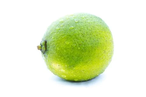Lime on an isolated white background Foto stock