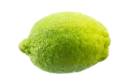 Lime on an isolated white background Foto stock
