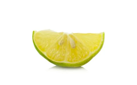 Lime isolated on white background Stock Photos