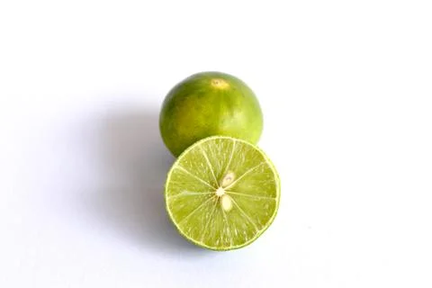 Lime isolated on white background Stock Photos