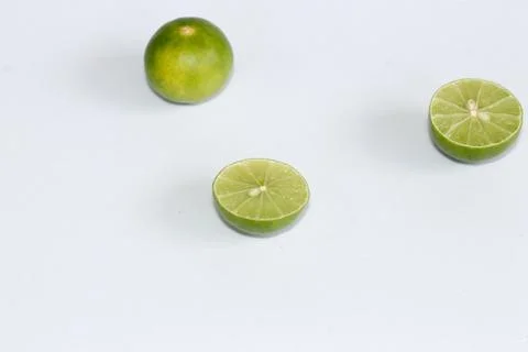 Lime isolated on white background Foto stock