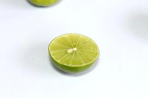 Lime isolated on white background Stock Photos