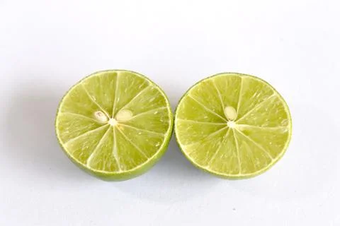 Lime isolated on white background Stock Photos