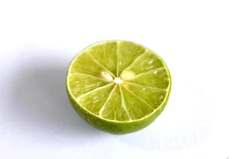 Lime isolated on white background Stock Photos