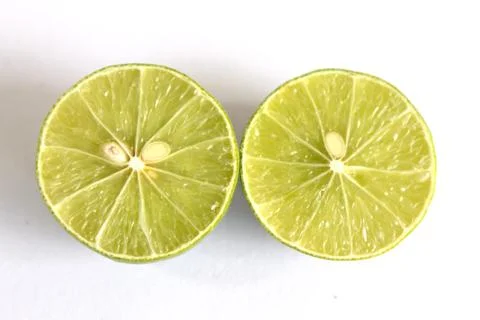 Lime isolated on white background Stock Photos