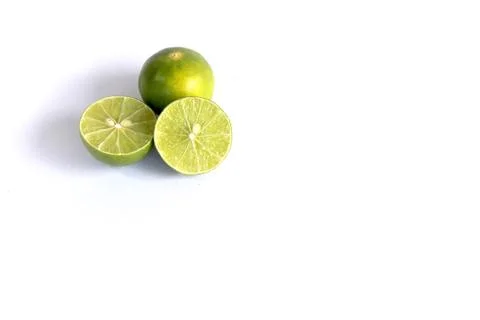 Lime isolated on white background Foto stock