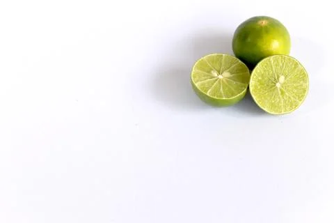 Lime isolated on white background Stock Photos