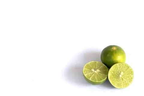 Lime isolated on white background Stock Photos