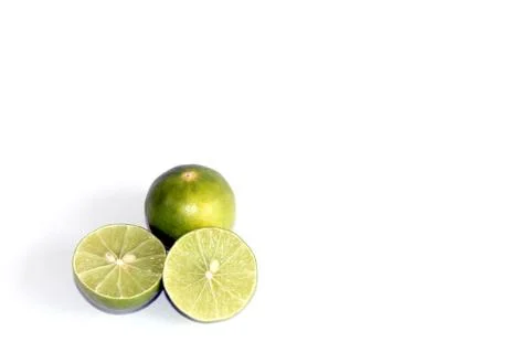 Lime isolated on white background Stock Photos
