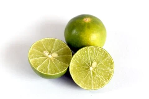 Lime isolated on white background Foto stock