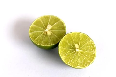 Lime isolated on white background Stock Photos