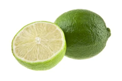 Lime isolated on white background Stock Photos