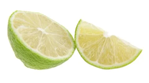 Lime isolated on white background Stock Photos