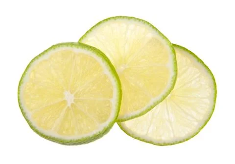 Lime isolated on white background Stock Photos