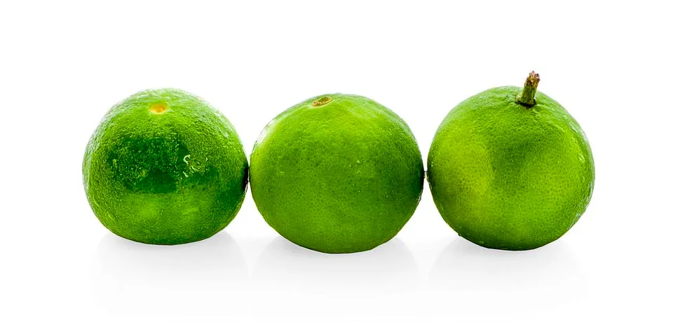 Lime isolated on white background Stock Photos