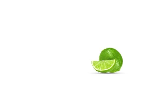 Lime isolated on white background Stock Photos