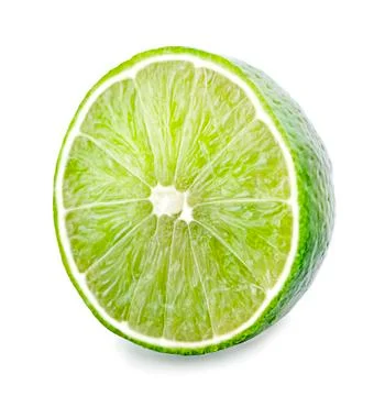 Lime isolated on white background Stock Photos