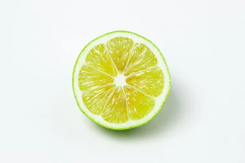 Lime isolated on white background. Stock Photos