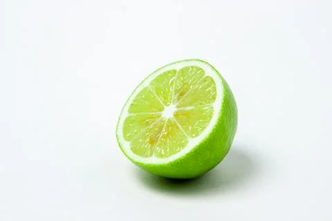 Lime isolated on white background. Stock Photos