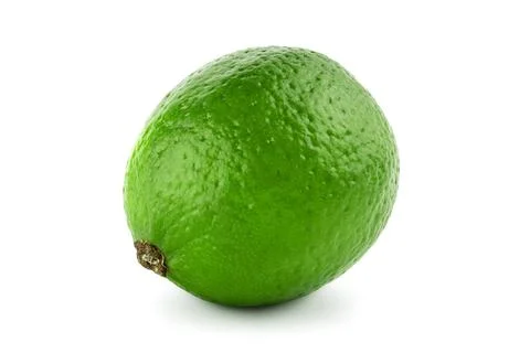 Lime isolated on white background. Stock Photos