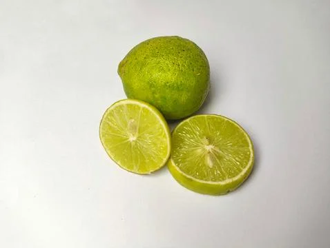 Lime isolated on white background Stock Photos