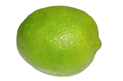 Lime isolated on white background 库存照片