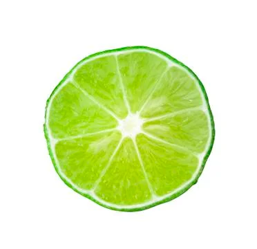 Lime isolated on white background top view  - Image Stock Photos