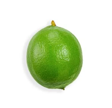 Lime isolated on white clipping path Stock Photos