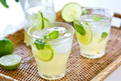 Lime juice Stock Photos