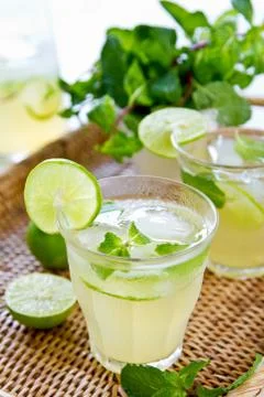 Lime juice Stock Photos