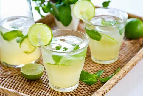 Lime juice Stock Photos