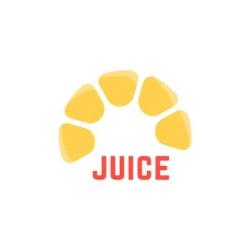 Lime juice simple logo Stock Illustration