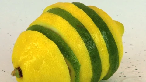 Lime Lemon Rotating Stock Footage 40715020