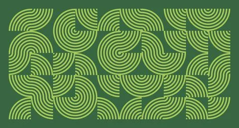 Lime Line Geometric Abstract Pattern Stock Illustration